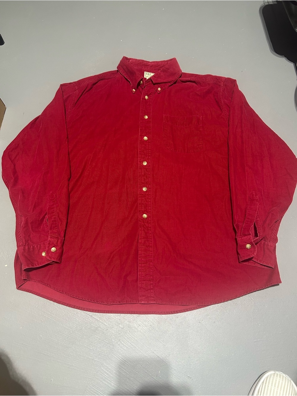L.L. Bean Red Button Down Shirt (Men’s Size XL Regular)